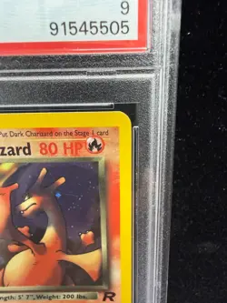 2000 Pokemon Dark Charizard 1st Edition Holo 4/82 Team Rocket English PSA 9 MINT - Image 5