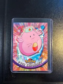 2000 Pokemon CHANSEY #113 - Topps Blue Logo - TV Animation Edition - 1st Edition - Image 1