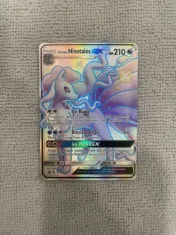 Pokemon Alolan Ninetales GX TCG Full Art SV53/SV94 Hidden Fates Shiny Vault - Image 1