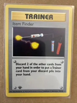 Pokemon TCG Item Finder Base Set 74/102 1st Edition Never Played Near Mint - Image 1