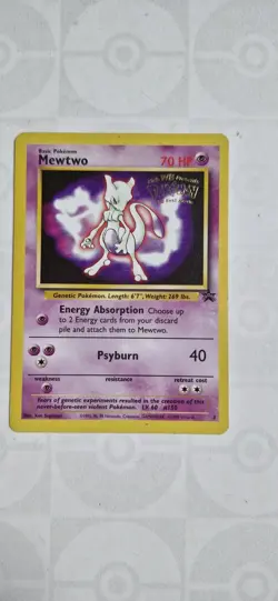 Pokemon TCG Mewtwo 3 Black Star Promo Card First Movie Edition WOTC - Image 1