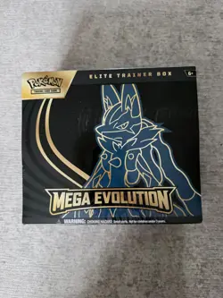 Pokemon TCG Mega Evolution Elite Trainer Box Lucario ETB New & Sealed Fast Post - Image 1