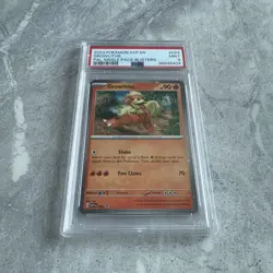 2023 Pokemon Scarlet & Violet Black Star Promo Growlithe 024 Holo PSA 9 Mint - Image 2