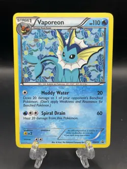 Pokemon TCG Vaporeon BW89 Black and White Promo Card Rare MP - Image 1