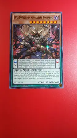 D/D/D Oblivion King Abyss Ragnarok (Starfoil) - Yu-Gi-Oh! -NM - 1st Edition - Image 1