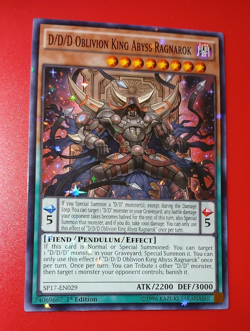 D/D/D Oblivion King Abyss Ragnarok (Starfoil) - Yu-Gi-Oh! -NM - 1st Edition - Image 2
