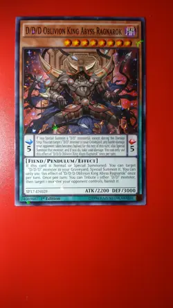 D/D/D Oblivion King Abyss Ragnarok (Starfoil) - Yu-Gi-Oh! -NM - 1st Edition - Image 3