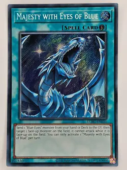 Yu Gi Oh - LCKC-EN031 Majesty with Eyes of Blue - Secret Rare - Image 1