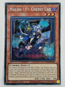 Yu Gi Oh - MP25-EN123 Maliss (P) Chessy Cat - Prismatic Secret Rare - Image 1