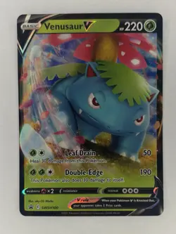 Venusaur V SWSH100 SWSH: Sword & Shield Promo Cards Holo Pokemon NM TCG - Image 1