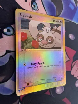 Pokemon Card - Slakoth Sandstorm 80/100 Reverse Holo Lp/Nm - Image 2