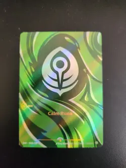 2025 League of Legends Riftbound English TCG Card Calm Rune OGN·042b/298 Alt Art - Image 1