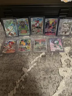 Pokemon Scarlet & Violet Black Bolt & White Flare Card Lot of 9 - Image 1