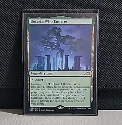 Magic The Gathering Boseiju Who Endures Card NM Condition Kamigawa Neon Dynasty - Image 1