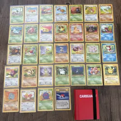 Complete Pokemon Jungle ultd common/uncommon set (33-64) NM/LP + 40 card binder - Image 1