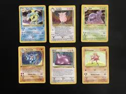 Lot Of 6 Vintage Holo Pokemon TCG Cards (MP-DMG) - Image 1