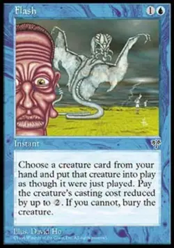 Flash - Medium Play MTG Mirage - Image 1