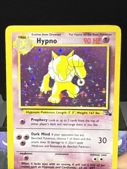 Pokemon Card Hypno 8/62 Fossil Set Holo Rare WOTC Near Mint - Image 2