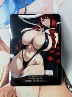 Irene Belserion Fairy Tail hentai Anime Doujin Waifu Custom Card - Image 1