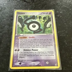Pokemon Card - Unown S - Ex Unseen Forces S/28 Holo Rare Secret - LP - Image 1