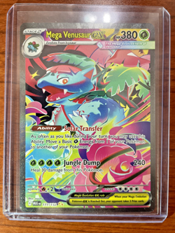 Pokemon Venusaur ex 177/132 Mega Evolution 2025 Holo Double Gold Star Rare Card - Image 3