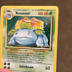 Pokemon TCG Venusaur Base Set Holo Rare Card 15/102 Vintage Unlimited Nice Holo - Image 4
