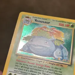 Pokemon TCG Venusaur Base Set Holo Rare Card 15/102 Vintage Unlimited Nice Holo - Image 5