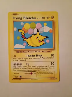 Pokemon TCG Flying Pikachu 110/108 Card X&Y Evolutions - Image 1