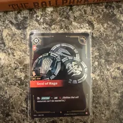 Riftbound TCG League Of Legends Origins Epic Seal of Rage 040/298 NM Card - Image 1