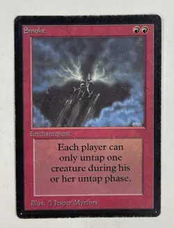 Smoke Beta MP Moderate Play MTG Magic The Gathering - Image 1