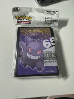POKEMON ULTRA PRO Haunted Hallow Gengar DECK PROTECTOR CARD SLEEVES AND DECK BOX - Image 1