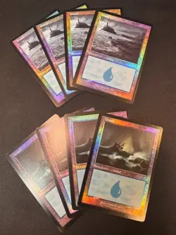 x8 - Island 290 & 291 - MTG - Innistrad Remastered - NM Foil Retro - Image 1