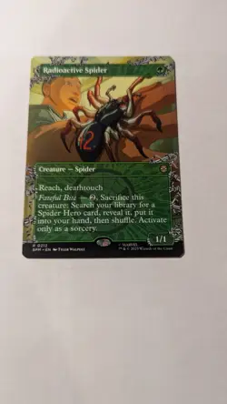 FOIL Borderless RADIOACTIVE SPIDER mtg NM Marvel's Spider-Man 1 Rare - Image 1