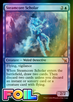 x1 Steamcore Scholar MKM MTG 71 FOIL RARE M/NM 1x - Image 1