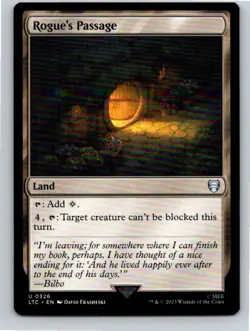 Magic the Gathering Rogue's Passage Lord of the Rings Commander MTG Free Ship - Image 1