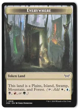 Everywhere // Manifest Double-Sided Token #16 // 18 Duskmourn: House of Horror N - Image 1