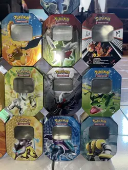 Pokemon Empty Tins Lot OF 16 VINTAGE 2008-2012+ SEE PHOTOS - Image 2