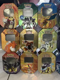 Pokemon Empty Tins Lot OF 16 VINTAGE 2008-2012+ SEE PHOTOS - Image 3