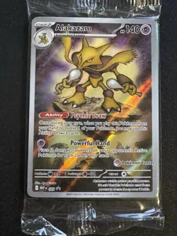 Mega Evolution Pokemon Center Stamped Black Star Promo Alakazam 009 SEALED - Image 1