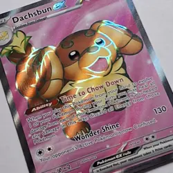 Dachsbun ex 160/142 Sv07: Stellar Crown Full Art Holo Pokemon TCG - Image 1