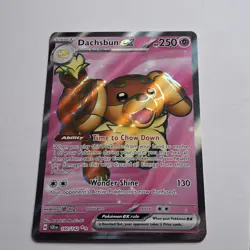 Dachsbun ex 160/142 Sv07: Stellar Crown Full Art Holo Pokemon TCG - Image 4