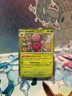 Pokemon TCG Jumpluff 098/091 Paldean Fates Baby Shiny Holo NM - Image 1
