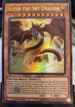 YUGIOH Slifer The Sky Dragon MVP1-EN057 1st Edition Ultra Rare NM Pack Fresh - Image 1