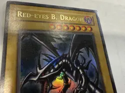 Yugioh Red Eyes Black Dragon LOB-070 Original Print HP-See crease in photos - Image 2
