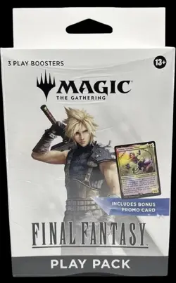 Final Fantasy Magic The Gathering Play Pack! 3 Boosters + Promo Zidane Card New! - Image 1
