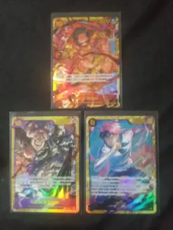 Gol.D.Roger OP09-118 Emperors in the New World Foil + 2 Cards - Image 1