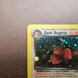 Dark Dugtrio 6/82 Pokemon Team Rocket Holo Rare Card - MP - Image 2