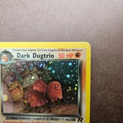 Dark Dugtrio 6/82 Pokemon Team Rocket Holo Rare Card - MP - Image 3