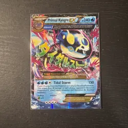 Pokemon TCG Primal Kyogre EX Full Art Holo Card 55/160 Ultra Rare - Image 1