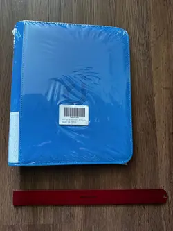 2 Top Loader Binders, Pokemon Red & Blue 4 Pocket Holds 128 Trading Sports Cards - Image 3